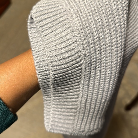 NWOT Ugerlov knit pullover short sleeve Crochet Sweater Size M LIGHT Gray Color - Picture 8 of 14